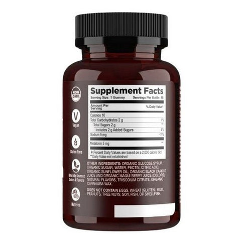 Yum-V's, Strong Earth Organic Gummies Melatonin, 5 Mg, 60 Gummies