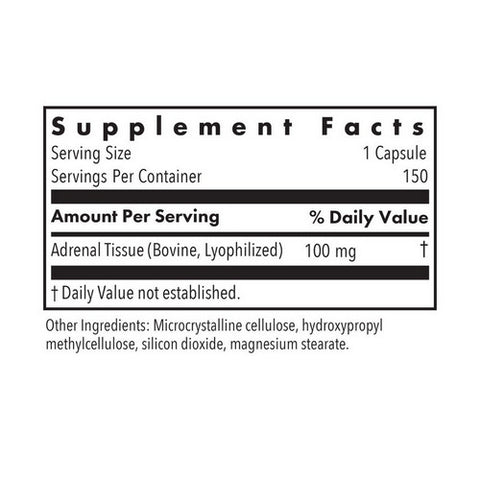 Nutricology/ Allergy Research Group, Adrenal Natural Glandular, 150 Veg Caps