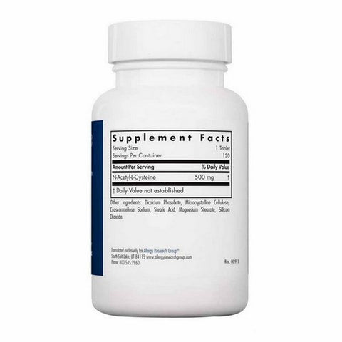 Nutricology/ Allergy Research Group, NAC N-Acetyl-L-Cysteine, 120 Tabs