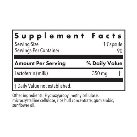 Nutricology/ Allergy Research Group, Laktoferrin Immune Peptide From Colostrum, 350 Mg, 120 Veg Caps