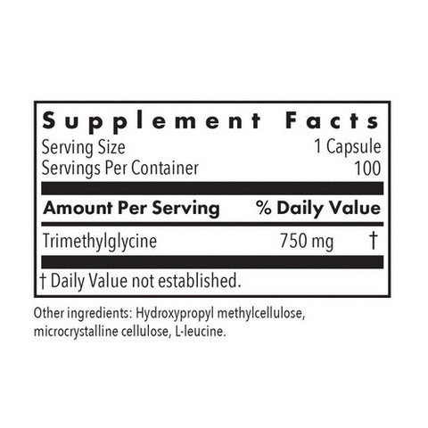 Nutricology/ Allergy Research Group, TMG Trimethylglycine, 100 Veg Caps