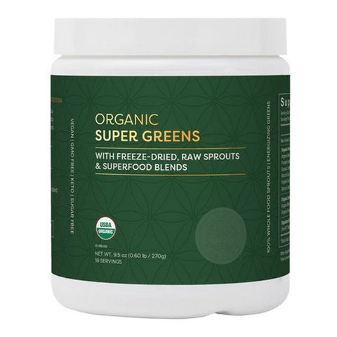 Global Healing Center, Organic Super Greens, 9.5 Oz Global Healing Center