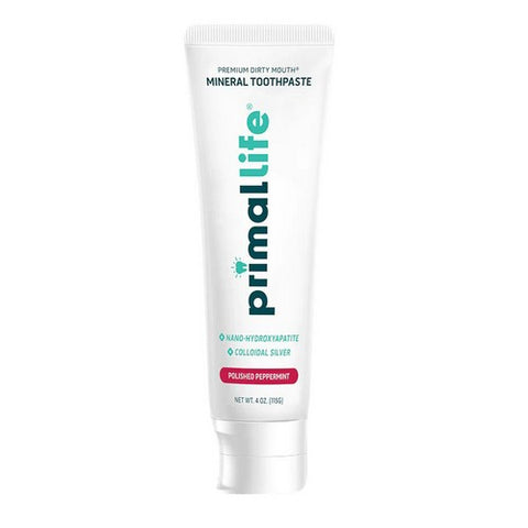 Primal Life Organics, Polished Peppermint Mineral Toothpaste, 4 Oz