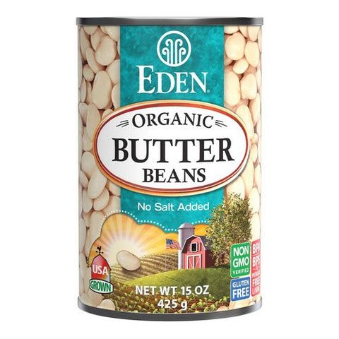 Eden Foods, Organic Butter Beans Baby Lima, 15 Oz (Case Of 12)