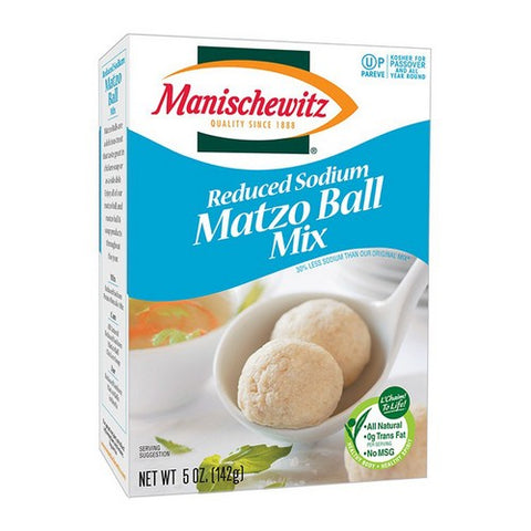 Manischewitz, Reduced Sodium Matzo Ball Mix, 5 Oz (Case Of 12)