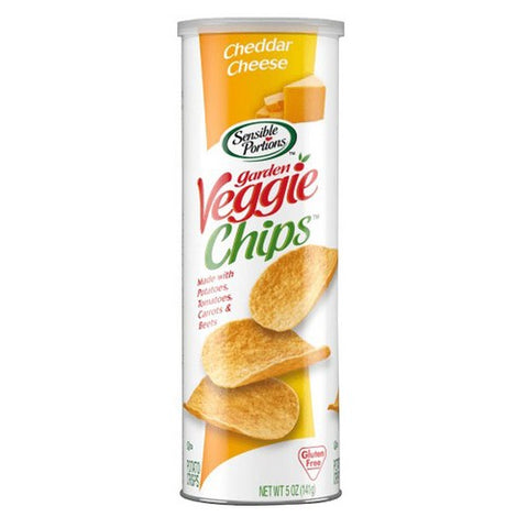 Sensible Portions, Garden Veggie Chips Cheddar Cheese, 5 Oz (Case Of 12)