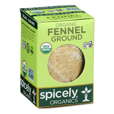 Spicely Organics, Organic Fennel Ground, 0.5 Oz (Case Of 6)