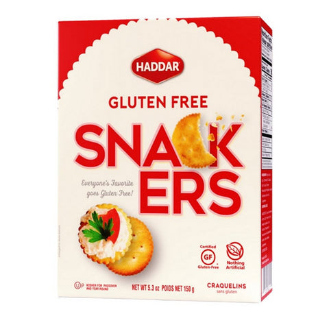 Haddar, Snackers Ritz Style Gluten Free, 6 Oz (Case Of 12)