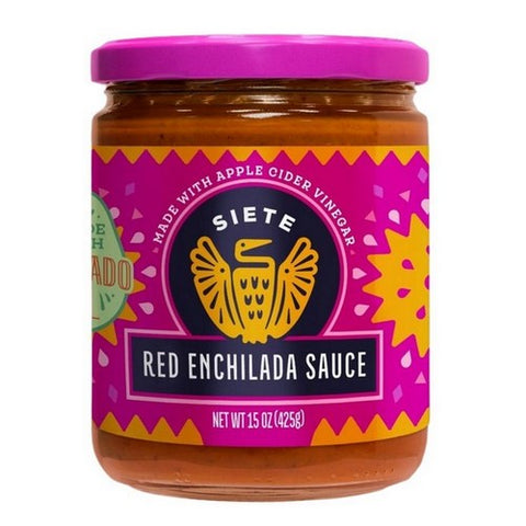 Siete, Red Enchilada Sauce, 15 Oz (Case Of 6)