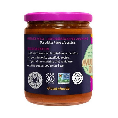Siete, Red Enchilada Sauce, 15 Oz (Case Of 6)
