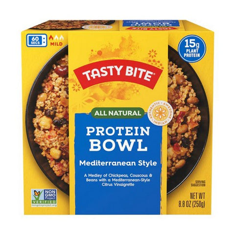 Tasty Bite, Mediterranean Style Protein Bowl, 8.8 Oz (Case Of 6)