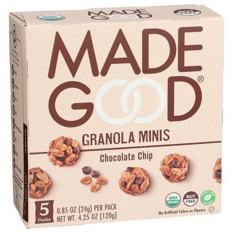 Madegood, Oreagnic Granola Minis Chocolate Chip, 4.25 Oz (Case Of 6)