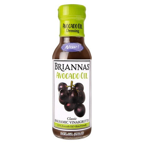 Briannas, Avocado Oil Dressing Classic Balsamic Vinaigrette, 10 Oz (Case Of 6)