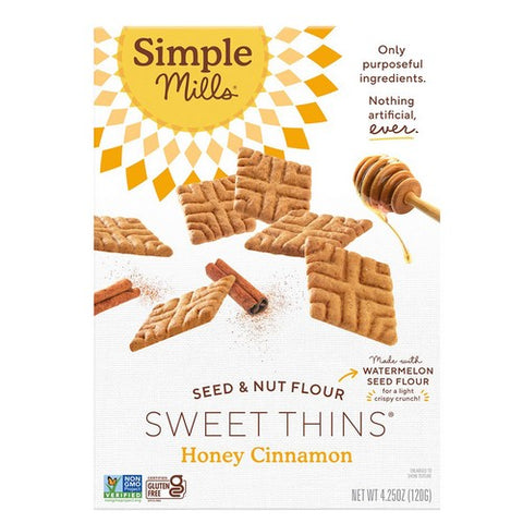 Simple Mills, Honey Cinnamon Sweet Thins, 4.25 Oz (Case Of 6)