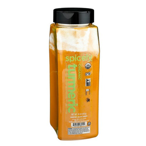Spicely Organics, Organic Turmeric, 16 Oz (Case Of 2)