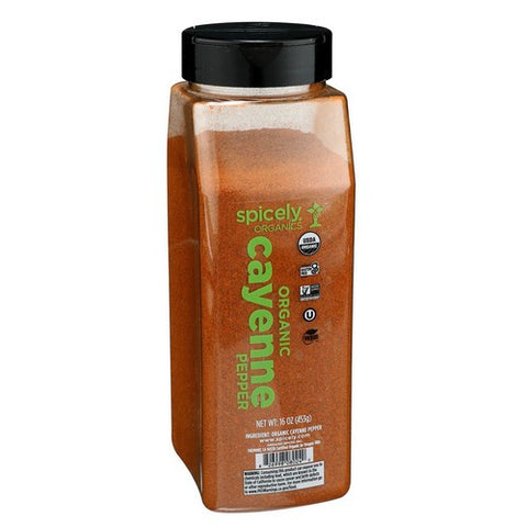 Spicely Organics, Organic Cayenne Pepper, 16 Oz (Case Of 2)