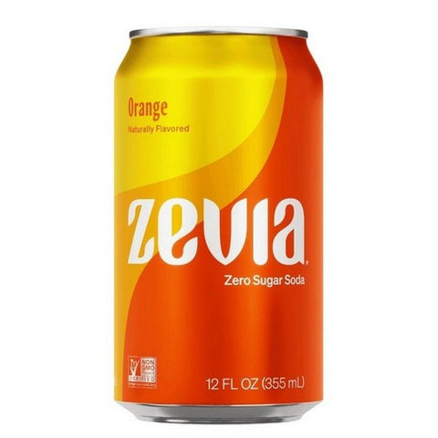 Zevia, Orange Soda Zero Calorie, 12 Oz (Case Of 12)