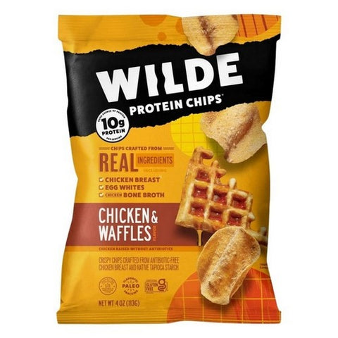 Wilde Snacks, Chicken And Waffles Chips, 4 Oz (Case Of 12)