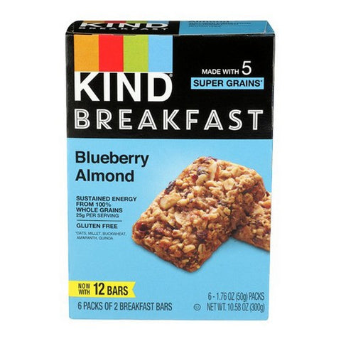 Kind, Breakfast Blueberry Almond Bars, 10.58 Oz (Case Of 5)