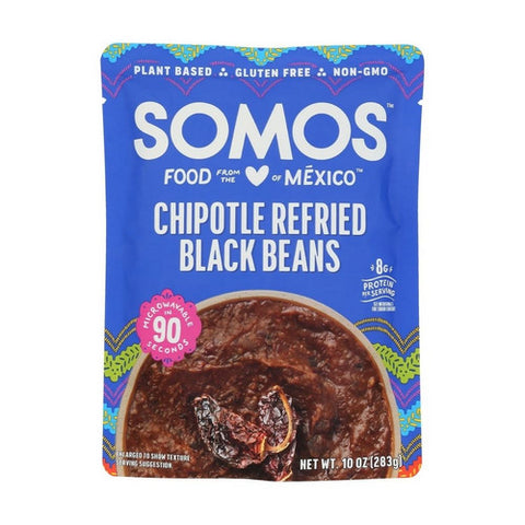 Somos, Chipotle Refried Beans Ready To Eat, 10 Oz (Case Of 6)