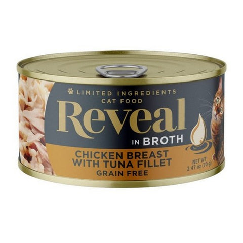 Reveal, Chicken Breast With Tuna Fillet In Broth Can, 2.47 Oz (Case Of 24)