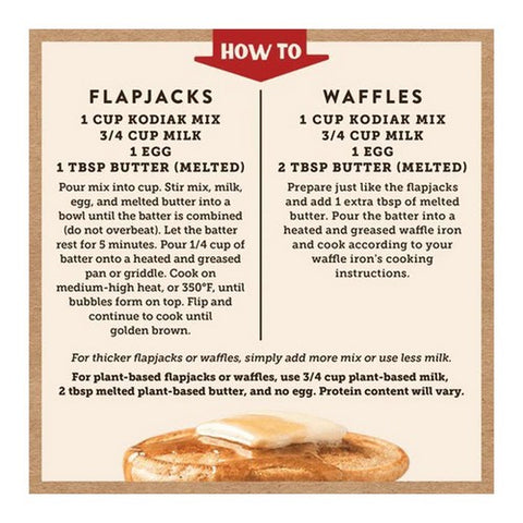 Kodiak Cakes, Flapjack Waffle Mix Kernza Cakes, 16 Oz (Case Of 6)