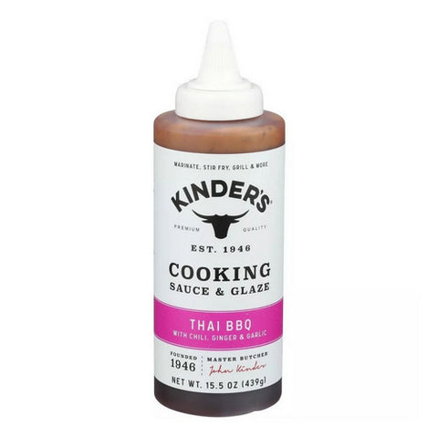 Kinders, Thai BBQ Cooking Sauce And Glaze, 15.5 Oz (Case Of 6)