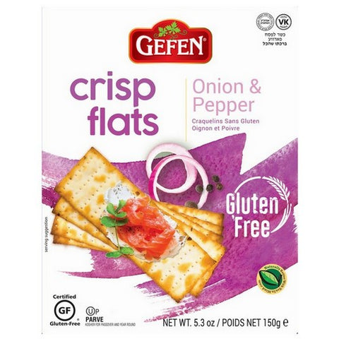 Gefen, Onion & Pepper Crisp Flats, 5.2 Oz(Case Of 12)