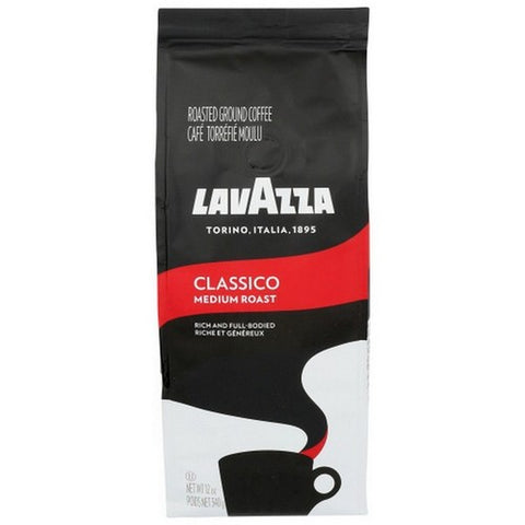 Lavazza, Classico Medium Roast Ground Coffee, 12 Oz(Case Of 6)
