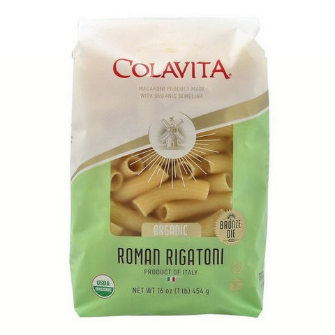 Colavita, Organic Roman Rigatoni Pasta, 16 Oz(Case Of 20)