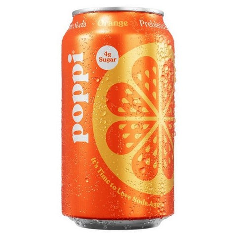 Poppi, Prebiotic Soda Orange, 12 Oz(Case Of 12)