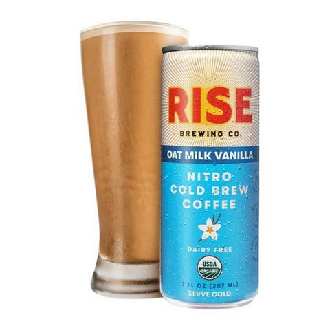 Rise Brewing Co, Oat Milk Vanilla Nitro Cold Brew, 7 Oz(Case Of 12)