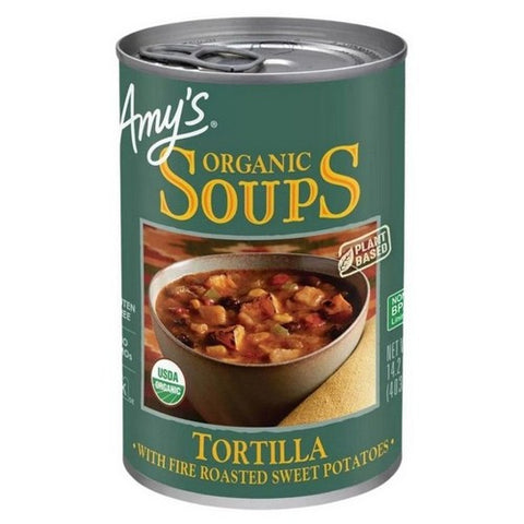 Amys, Organic Plant Based Tortilla Soup, 14.2 Oz(Case Of 12)