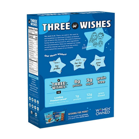 Three Wishes, Frosted Grain Free Cereal, 8.6 Oz(Case Of 6)