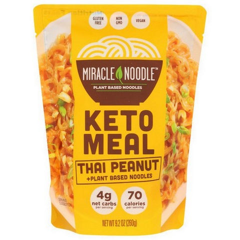 Miracle Noodle, Keto Meal Thai Peanut, 9 Oz(Case Of 6)