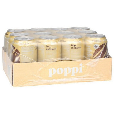 Poppi, Prebiotic Soda Root Beer, 12 Oz(Case Of 12)