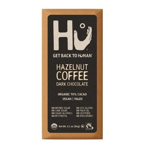 Hu, Organic Hazelnut Coffee Dark Chocolate Bar, 2.1 Oz(Case Of 12)