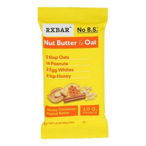 Rxbar, Protein Bar Honey Cinnamon Peanut Butter, 1.94 Oz(Case Of 12)