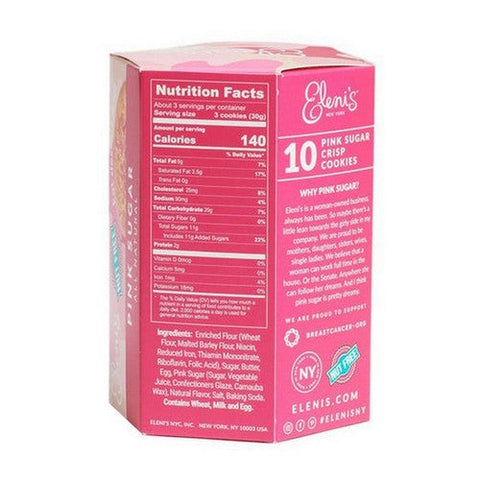 Elenis Cookies, Pink Sugar Cookie Box, 3.5 Oz(Case Of 6)