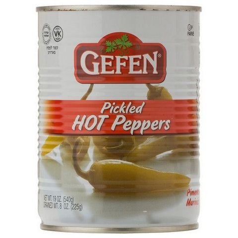 Gefen, Pickled Hot Peppers, 17.5 Oz(Case Of 12)