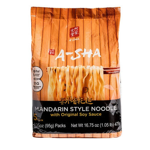 Asha, Original Sauce Medium Width Mandarin Ramen, 16.75 Oz(Case Of 6)