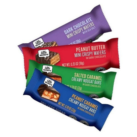 Little Secrets Llc, Dark Chocolate Lovers Bars, 7.8 Oz(Case Of 6)