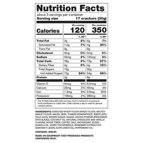 34 Degrees, Chocolate Peppermint Sweet Crisps, 3 Oz(Case Of 12)