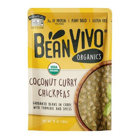Beanvivo, Organic Coconut Curry Chickpeas, 10 Oz (Case Of 6)