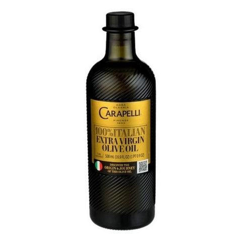Carapelli, 100% Italian Extra Virgin Olive Oil, 500 ML (Case Of 6)