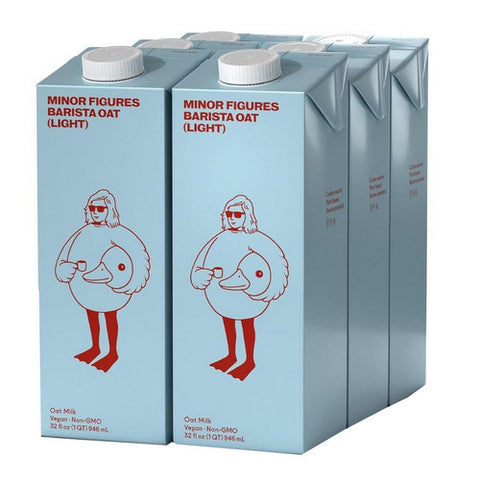 Minor Figures, Light Barista Oat Milk, 32 Oz (Case Of 6)
