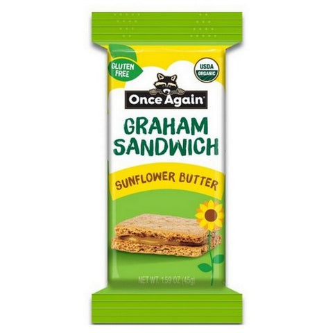 Once Again, Sunflower Seed Butter Graham Cracker Sandwich, 1.59 Oz (Case Of 8)