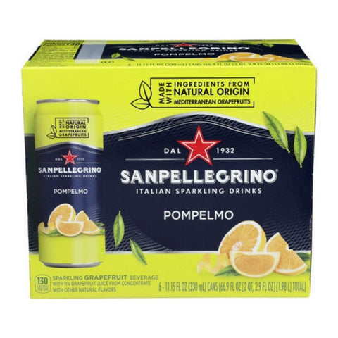 San Pellegrino, Pompelmo Italian Sparkling Drink, 66.9 Oz (Case Of 4)