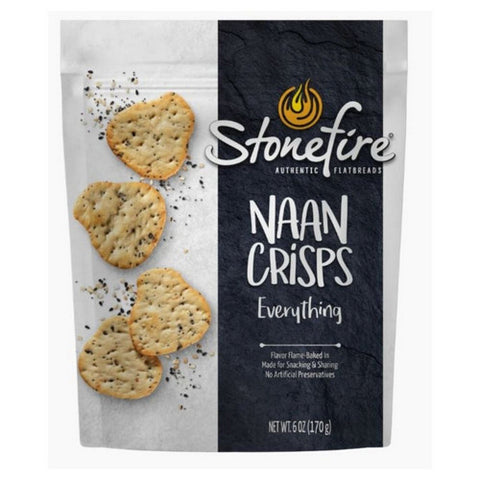 Stonefire, Everything Naan Crisps, 6 Oz (Case Of 12)