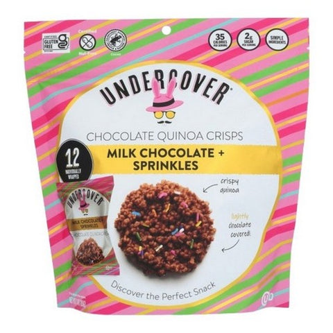 Undercover Quinoa, Milk Chocolate Plus Sprinkles, 3 Oz (Case Of 12)